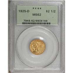 1925-D $2 1/2 MS62 PCGS