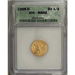1925-D $2 1/2 MS62 ICG