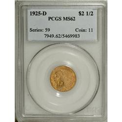 1925-D $2 1/2 MS62 PCGS