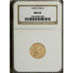 1925-D $2 1/2 MS62 NGC