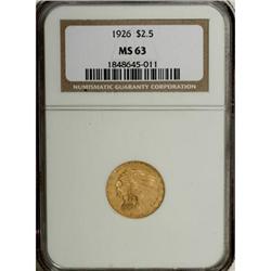 1926 $2 1/2 MS63 NGC