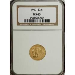 1927 $2 1/2 MS63 NGC