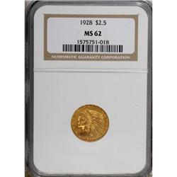 1928 $2 1/2 MS62 NGC
