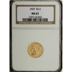 1929 $2 1/2 MS63 NGC