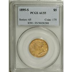 1895-S $5 AU55 PCGS