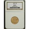 Image 1 : 1897 $5 MS61 NGC