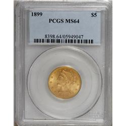 1899 $5 MS64 PCGS