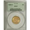 Image 1 : 1899-S $5 MS61 PCGS