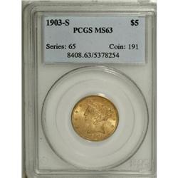 1903-S $5 MS63 PCGS