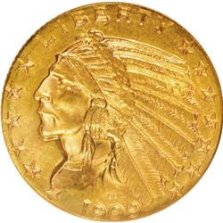 1909-D $5 MS62 NGC