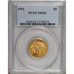 1911 $5 MS62 PCGS