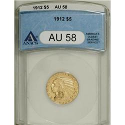 1912 $5 AU58 ANACS