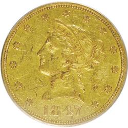 1847-O $10 XF45 PCGS