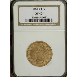 1856-S $10 XF40 NGC
