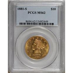 1881-S $10 MS62 PCGS