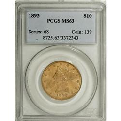1893 $10 MS63 PCGS