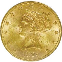 1894 $10 MS62 PCGS