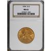 Image 1 : 1894 $10 MS62 NGC