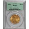 Image 1 : 1894 $10 MS62 PCGS