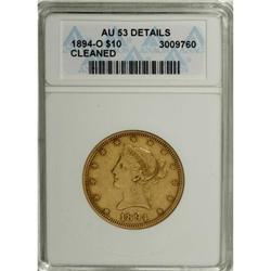 1894-O $10 AU53 ANACS