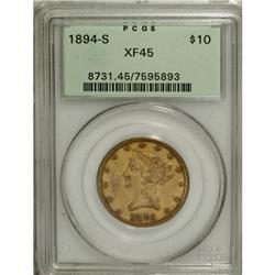 1894-S $10 XF45 PCGS
