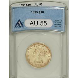 1895 $10 AU55 ANACS