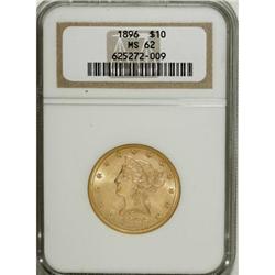 1896 $10 MS62 NGC