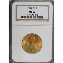 1897 $10 MS62 NGC