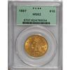 Image 1 : 1897 $10 MS62 PCGS