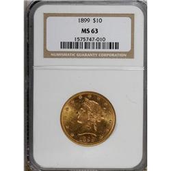 1899 $10 MS63 NGC