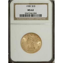 1900 $10 MS62 NGC