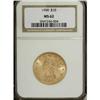 Image 1 : 1900 $10 MS62 NGC