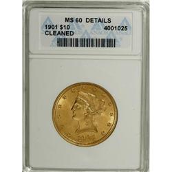 1901 $10 MS60 ANACS