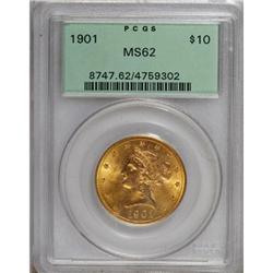 1901 $10 MS62 PCGS