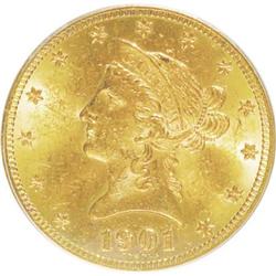 1901-S $10 MS62 PCGS