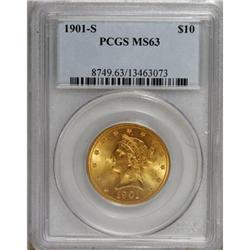 1901-S $10 MS63 PCGS