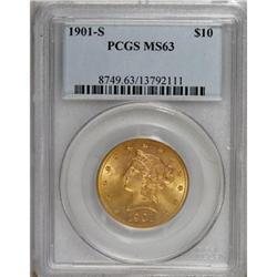 1901-S $10 MS63 PCGS
