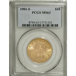 1901-S $10 MS63 PCGS
