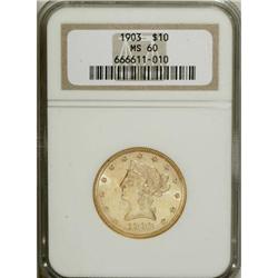 1903 $10 MS60 NGC