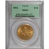 Image 1 : 1903 $10 MS62 PCGS