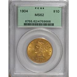 1904 $10 MS62 PCGS