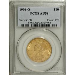 1904-O $10 AU58 PCGS