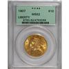Image 1 : 1907 $10 MS62 PCGS