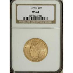1910-D $10 MS62 NGC