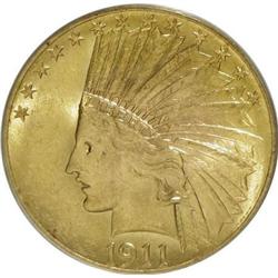 1911 $10 MS62 PCGS