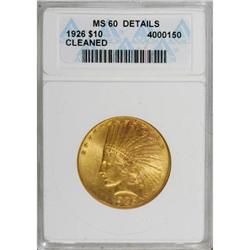 1926 $10 MS60 ANACS