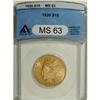 Image 1 : 1926 $10 MS63 ANACS