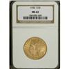 Image 1 : 1932 $10 MS62 NGC