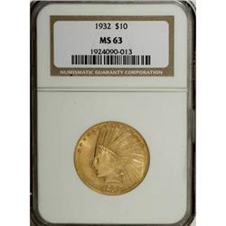 1932 $10 MS63 NGC