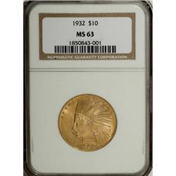 1932 $10 MS63 NGC